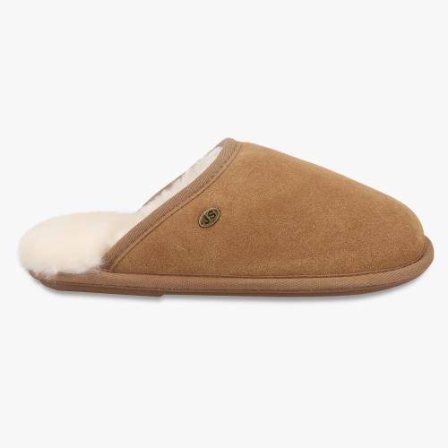 Ladies Shaftsbury Sheepskin Slippers Chestnut Extra Image 3